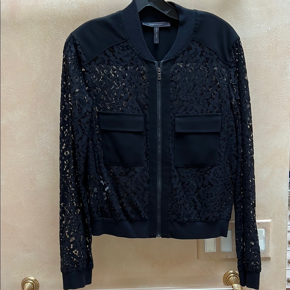 BCBG Maxazria lace jacket M